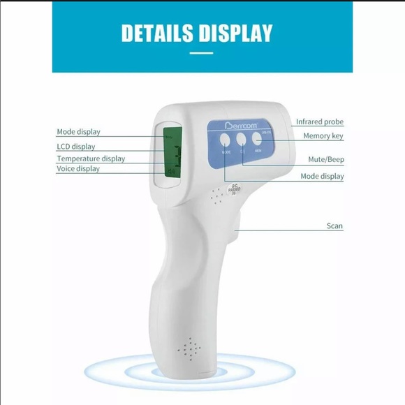 NEW Berrcom Non-contact Infrared Thermometer - Picture 4 of 16